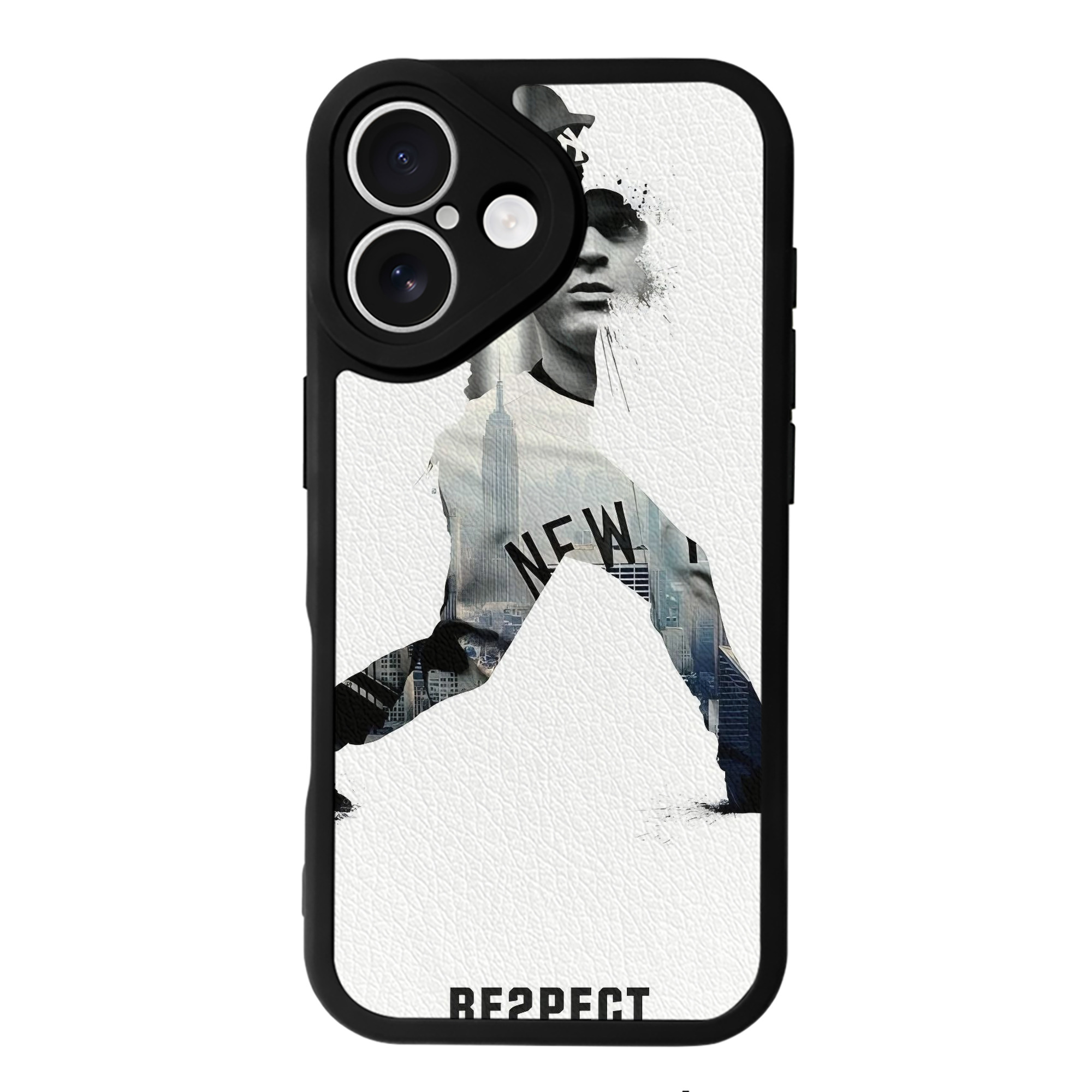 Derek Jeter 98 IPhone 16 Silicone Leather Case – UV Print, Lambskin Texture – Perfect Fit, Wireless Charging Compatible, Scratch Resistant, Precise Cutouts – Stylish Protection For IPhone 16